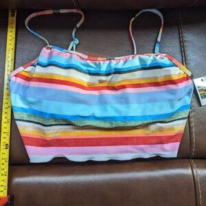 Brand New with Tags NOBO No Boundaries Juniors Colorful Bathing Suit Top L 11-13